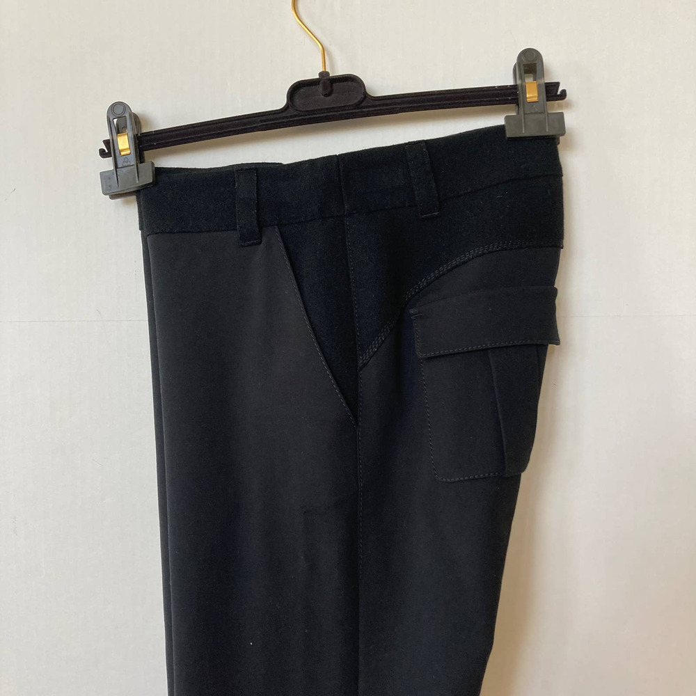 Louis Vuitton Womens Black Dress Pants Slacks Stretch Wool Waistband Sz 38